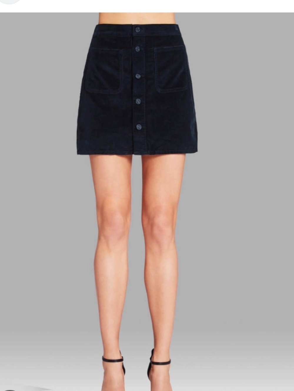 MOTHER NAVY CORDUROY CORD SKIRT WOMEN SIZE 26